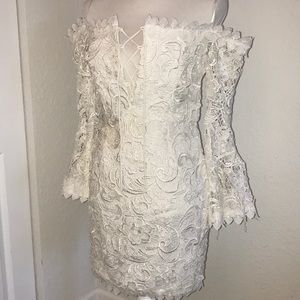 White lace dress